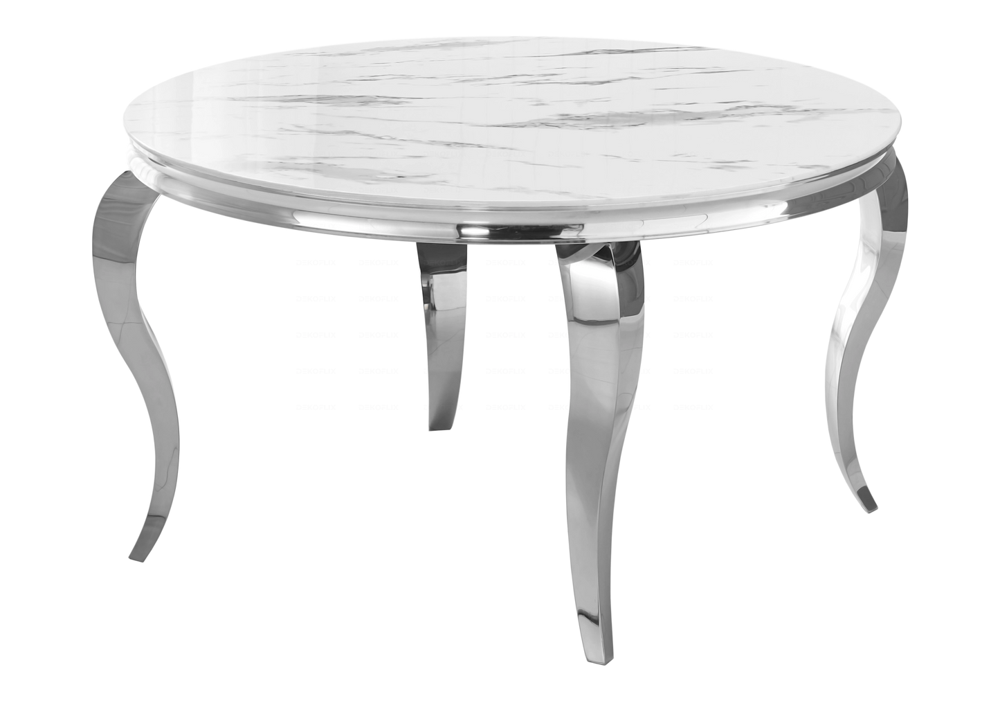 Chaises en velours gris pieds argentés – NOVA (lot de 6)