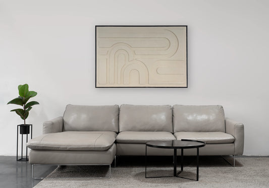 Tableau mural relief sablé lignes arrondies – ARKA