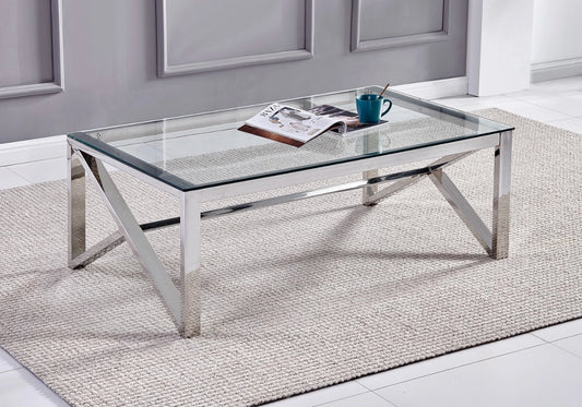 Table Basse Transparente MOLY Moderne et Élégante