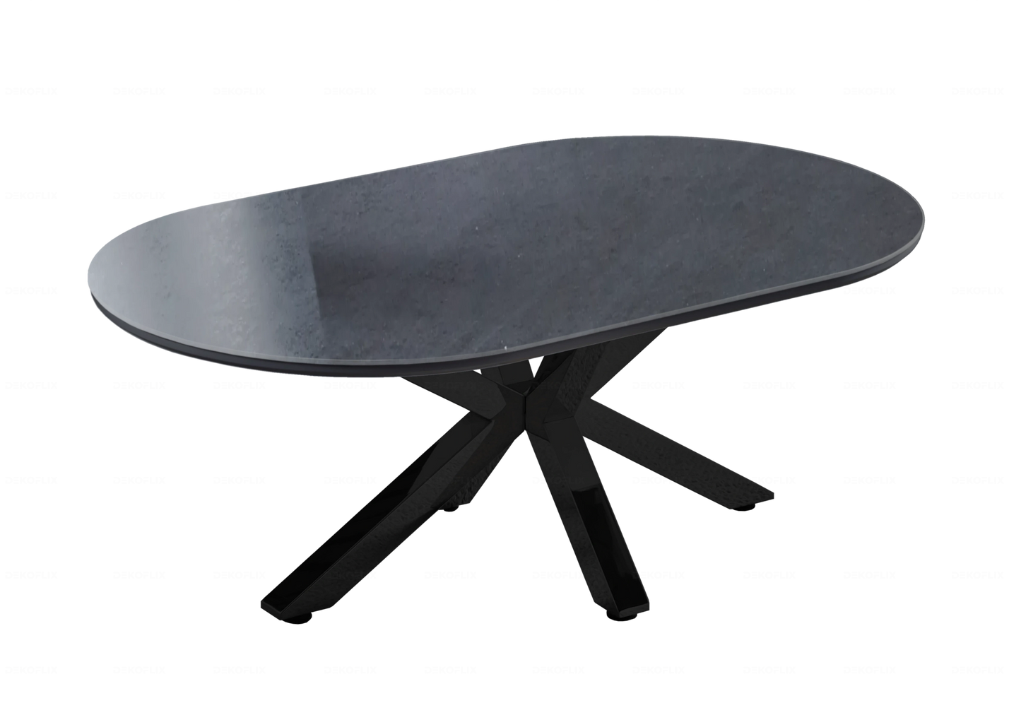 Table à manger noire céramique noire OTHO - DEKOFLIX