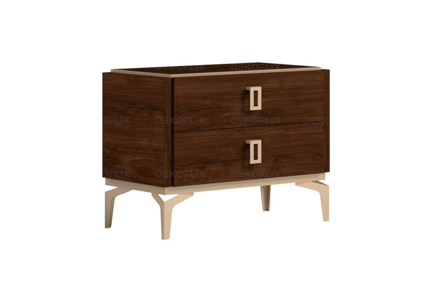 Table de Chevet Bois Noyer Élégante – Eva