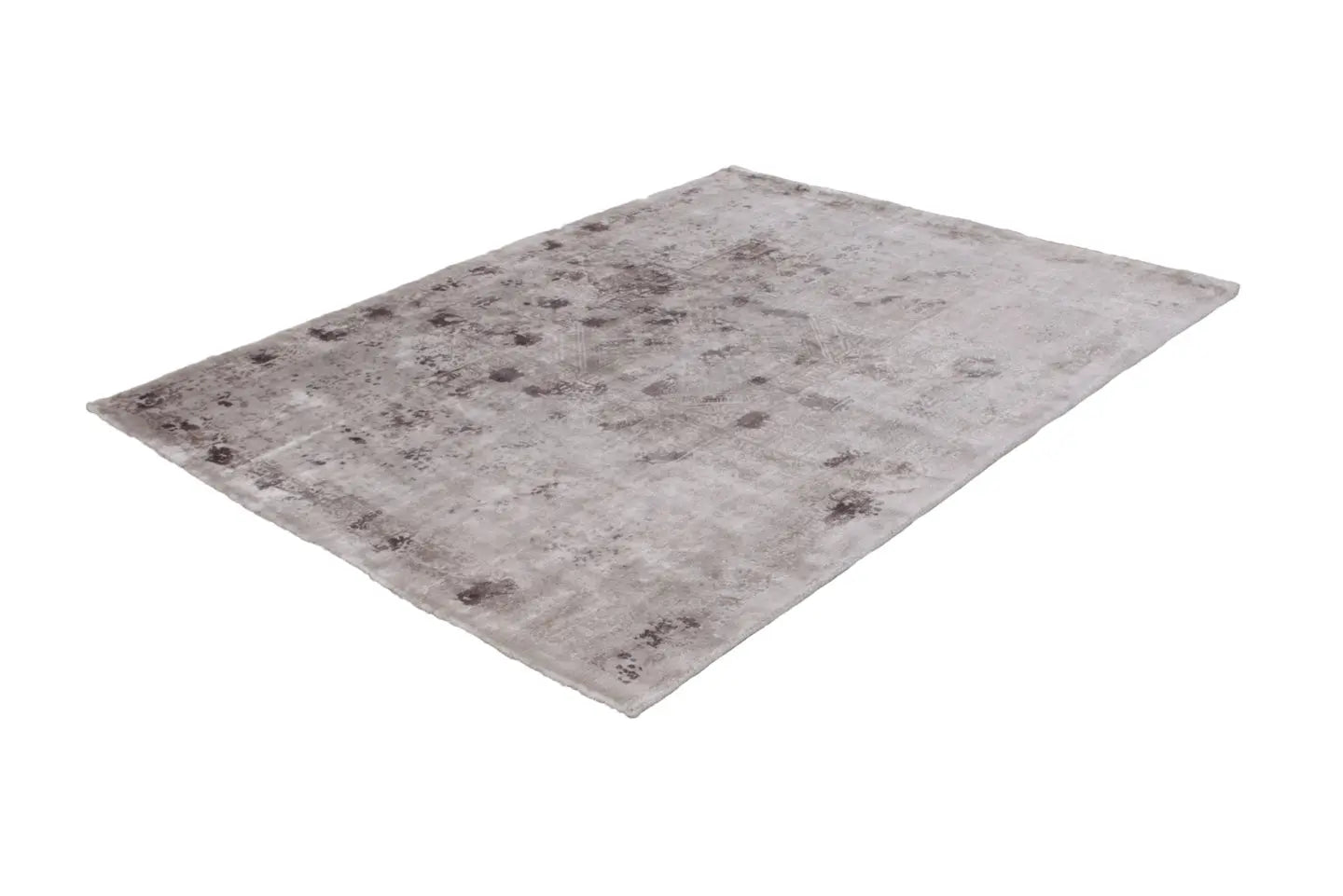 Tapis vintage tissé main argent SILK Lalee Tapis