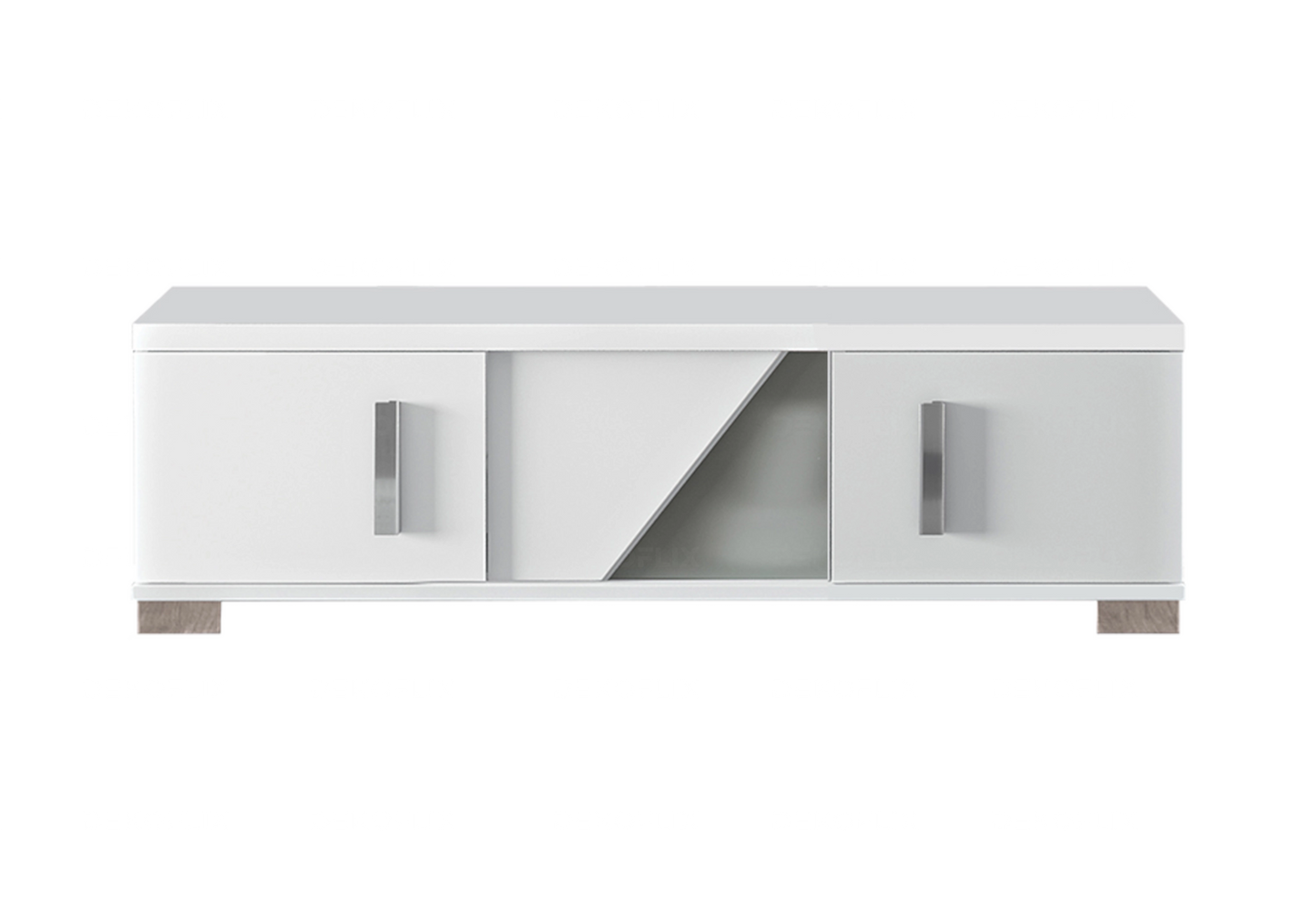 Meuble TV Blanc Moderne et Raffiné – LISA - Made in Italy - DEKOFLIX