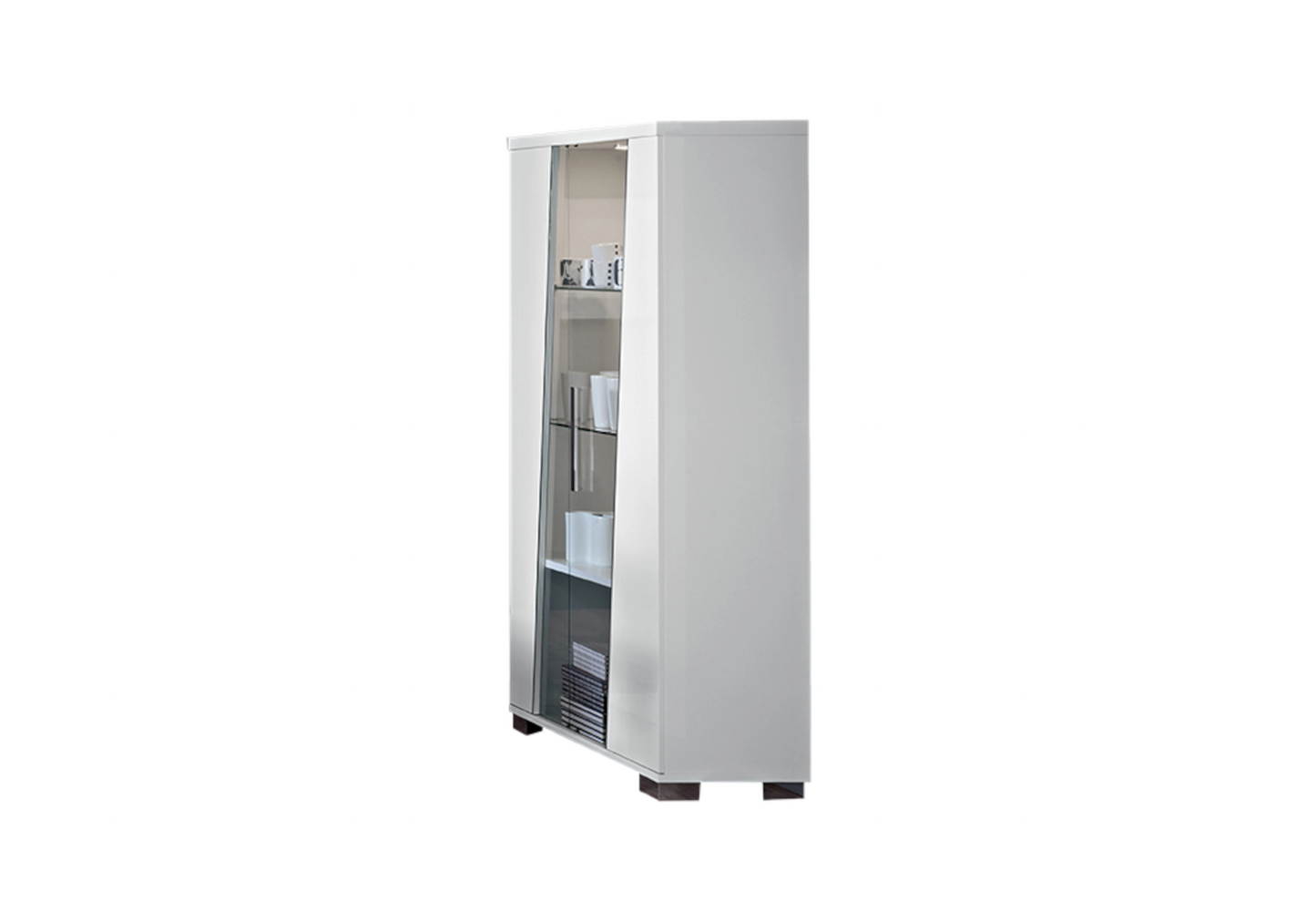 Vitrine Blanche Design et Fonctionnelle – Collection LISA - DEKOFLIX