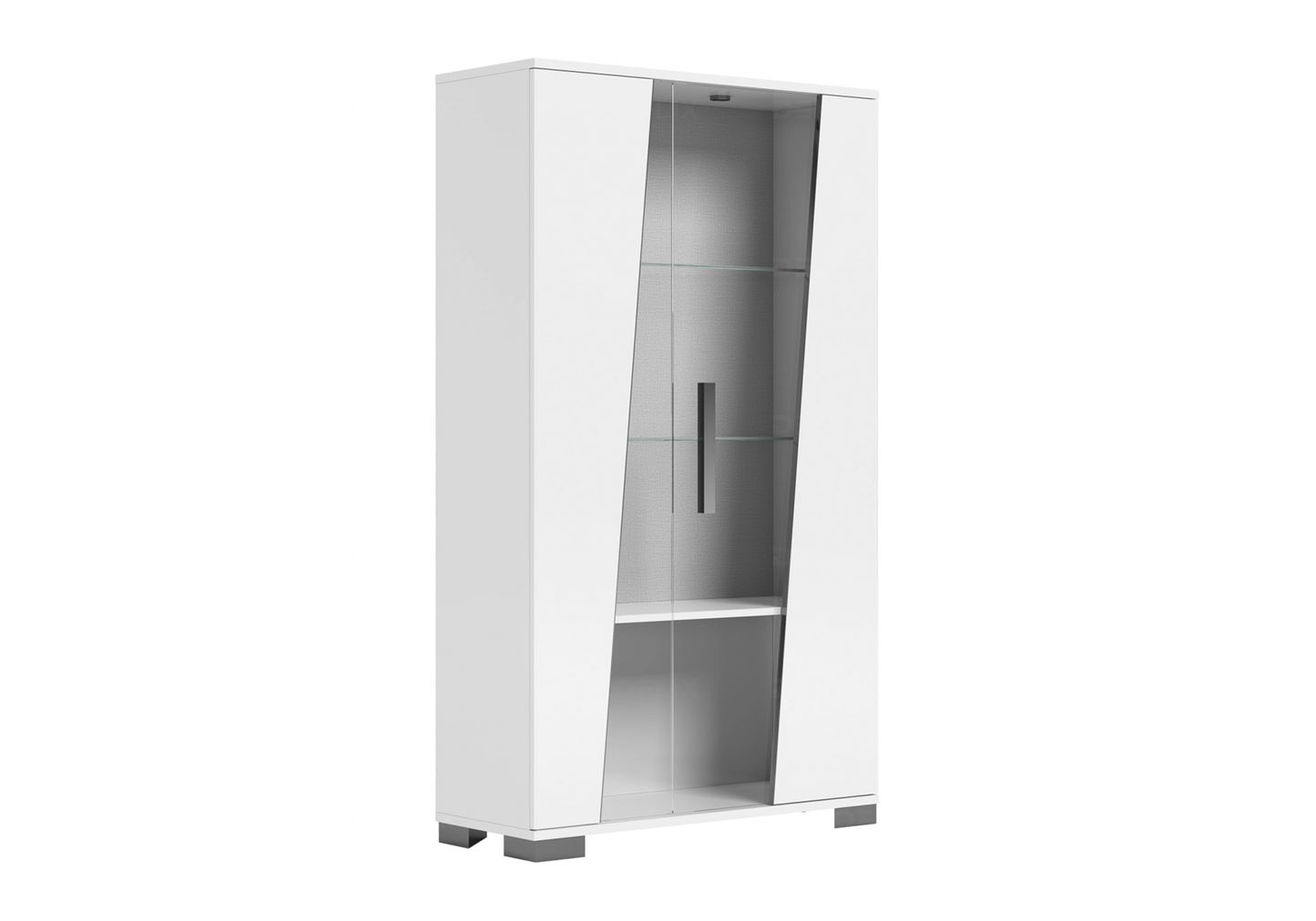 Vitrine Blanche Design et Fonctionnelle – Collection LISA - DEKOFLIX