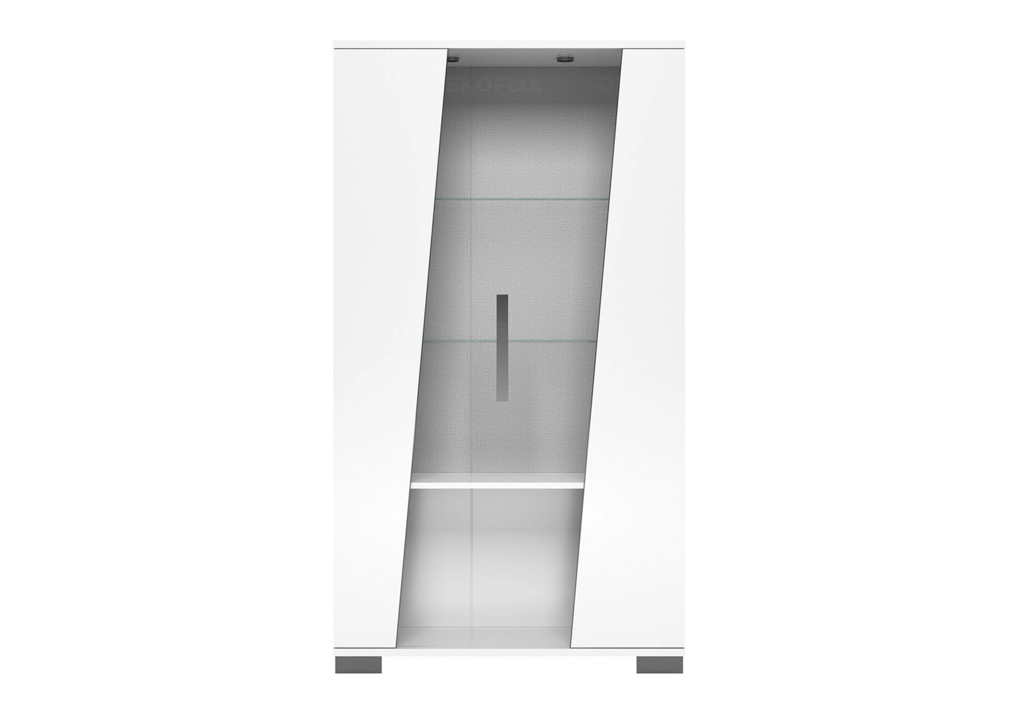Vitrine Blanche Design et Fonctionnelle – Collection LISA - DEKOFLIX