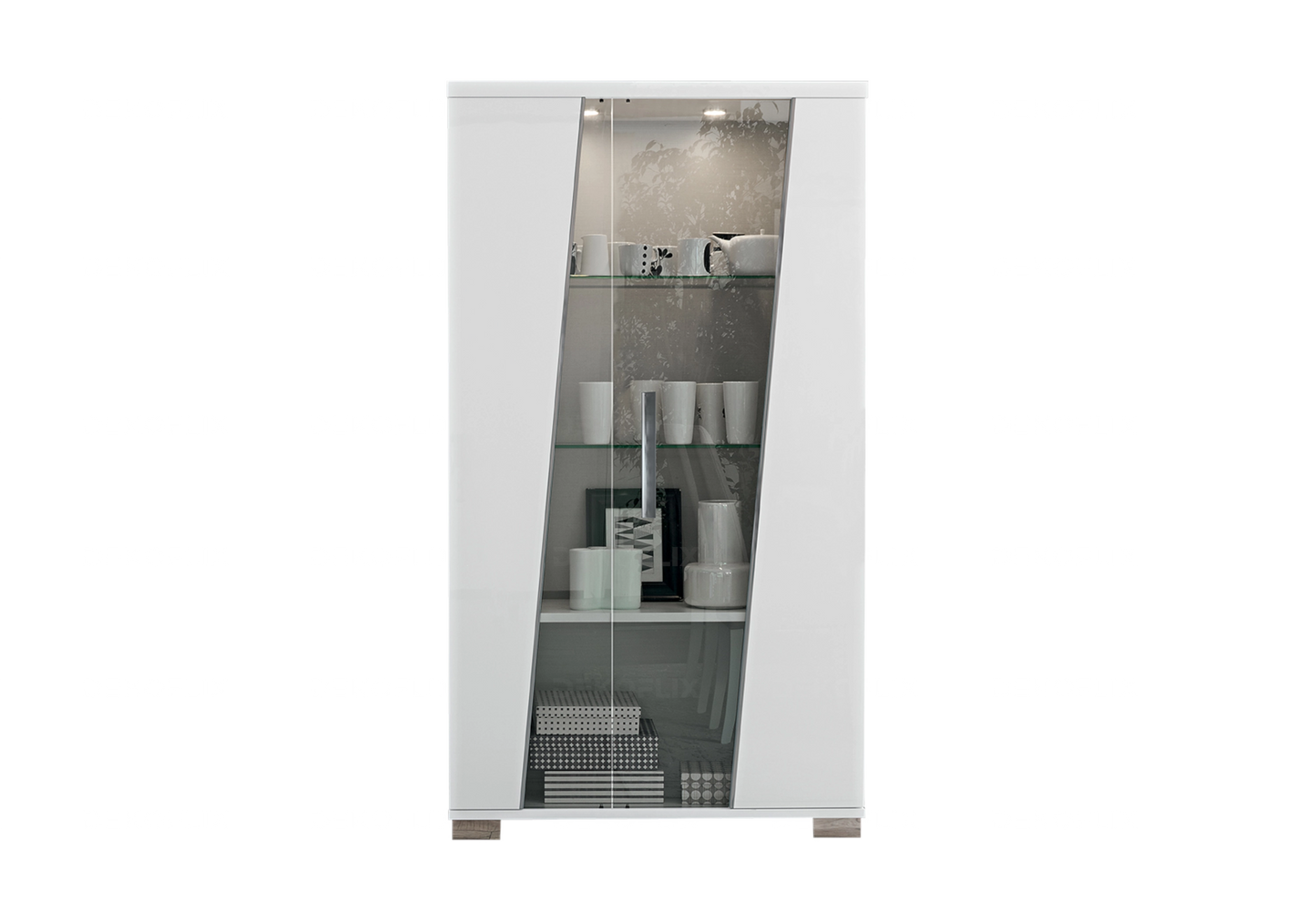 Vitrine Blanche Design et Fonctionnelle – Collection LISA - DEKOFLIX