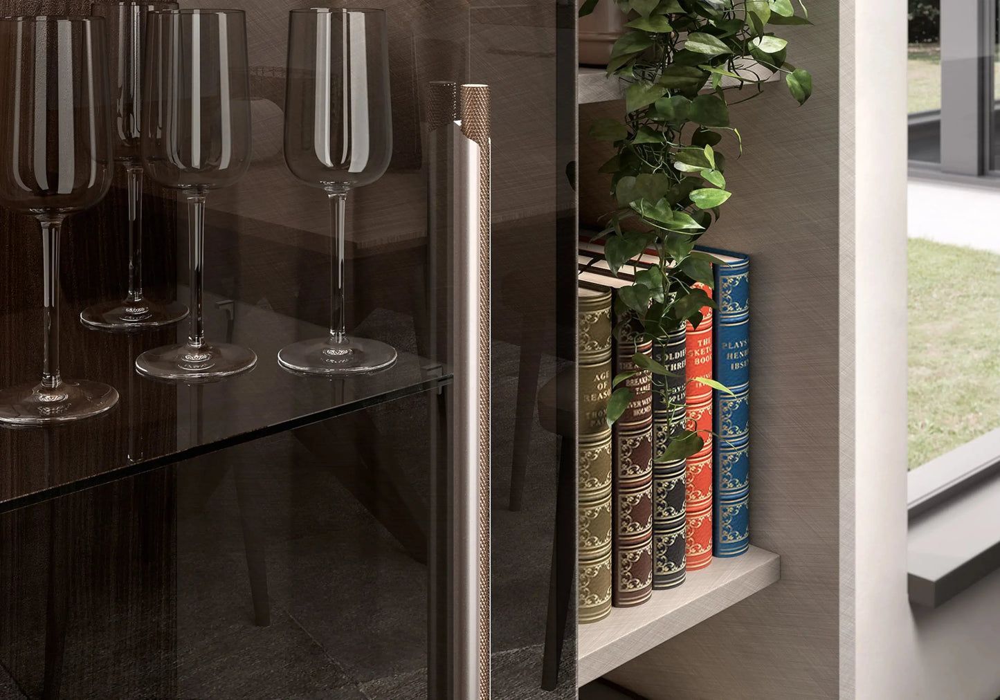Vitrine Nora Élégante avec LED – Collection Nora Status