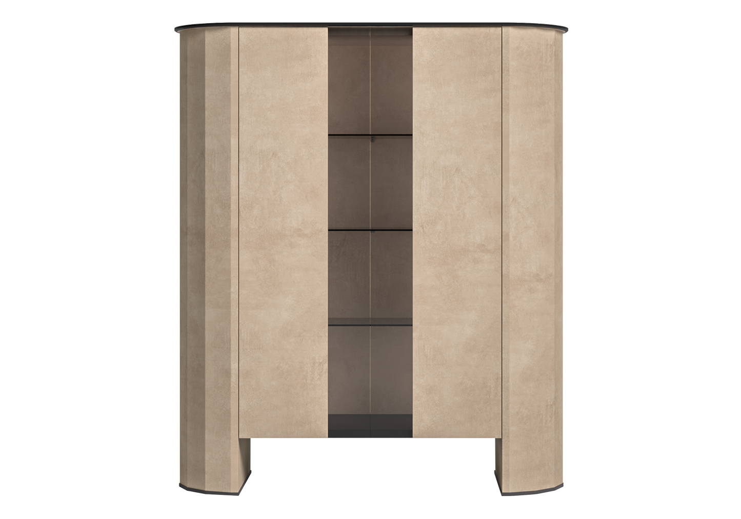 Vitrine design italien effet pierre – Dune