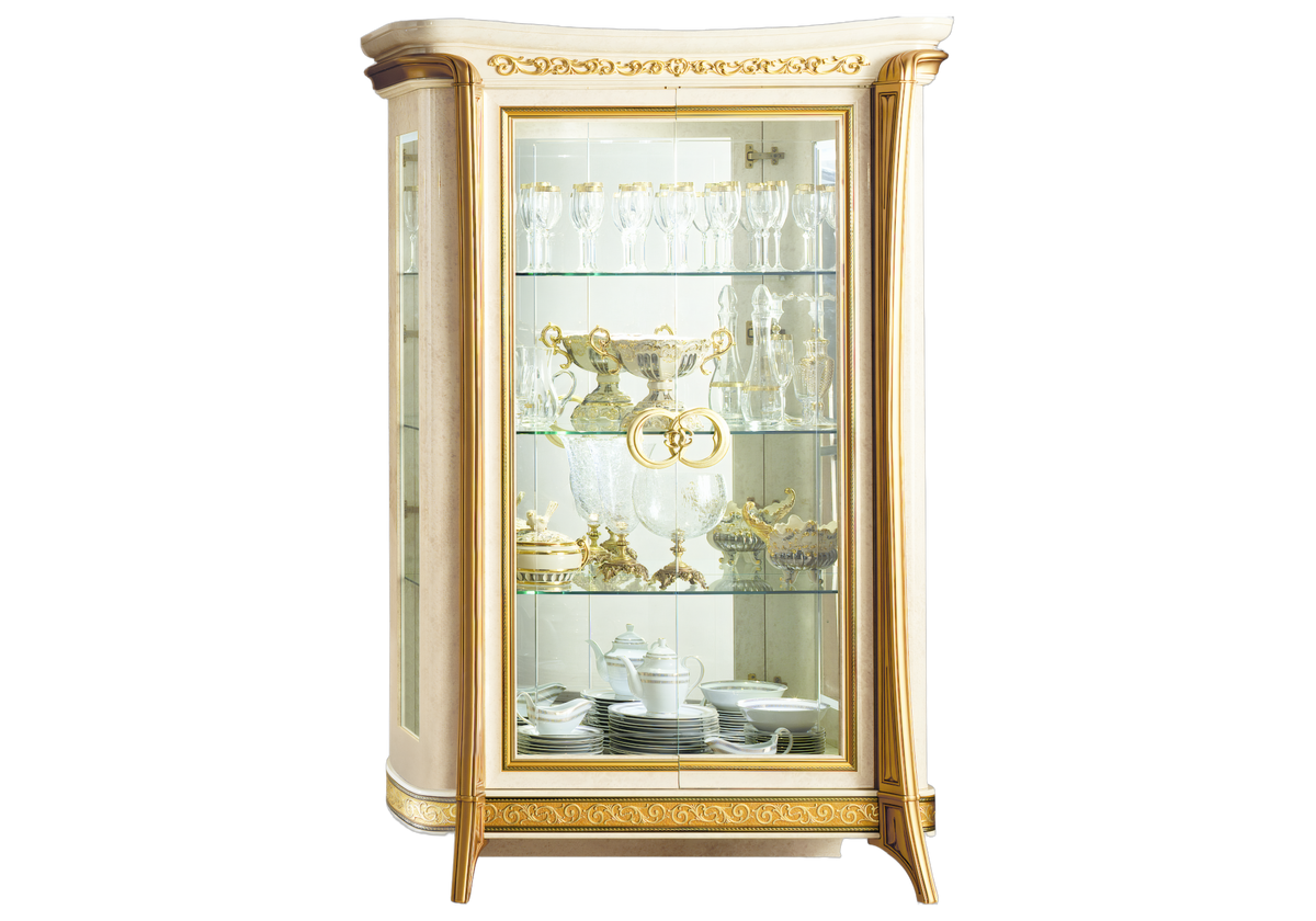 Salle à manger complète buffet 2 portes et vitrines - Melodia