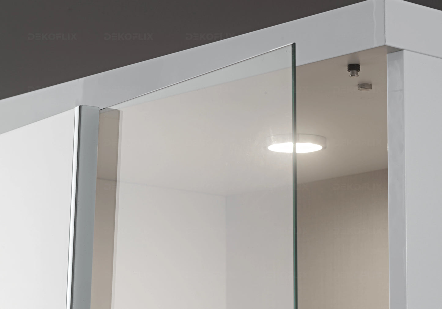 Vitrine Blanche Design et Fonctionnelle – Collection LISA - DEKOFLIX