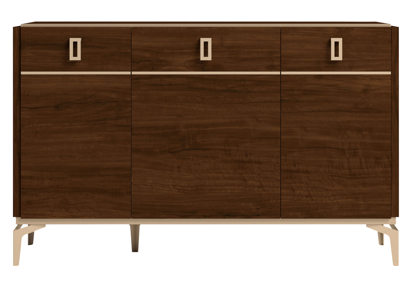 Buffet 3 portes noyer – Eva