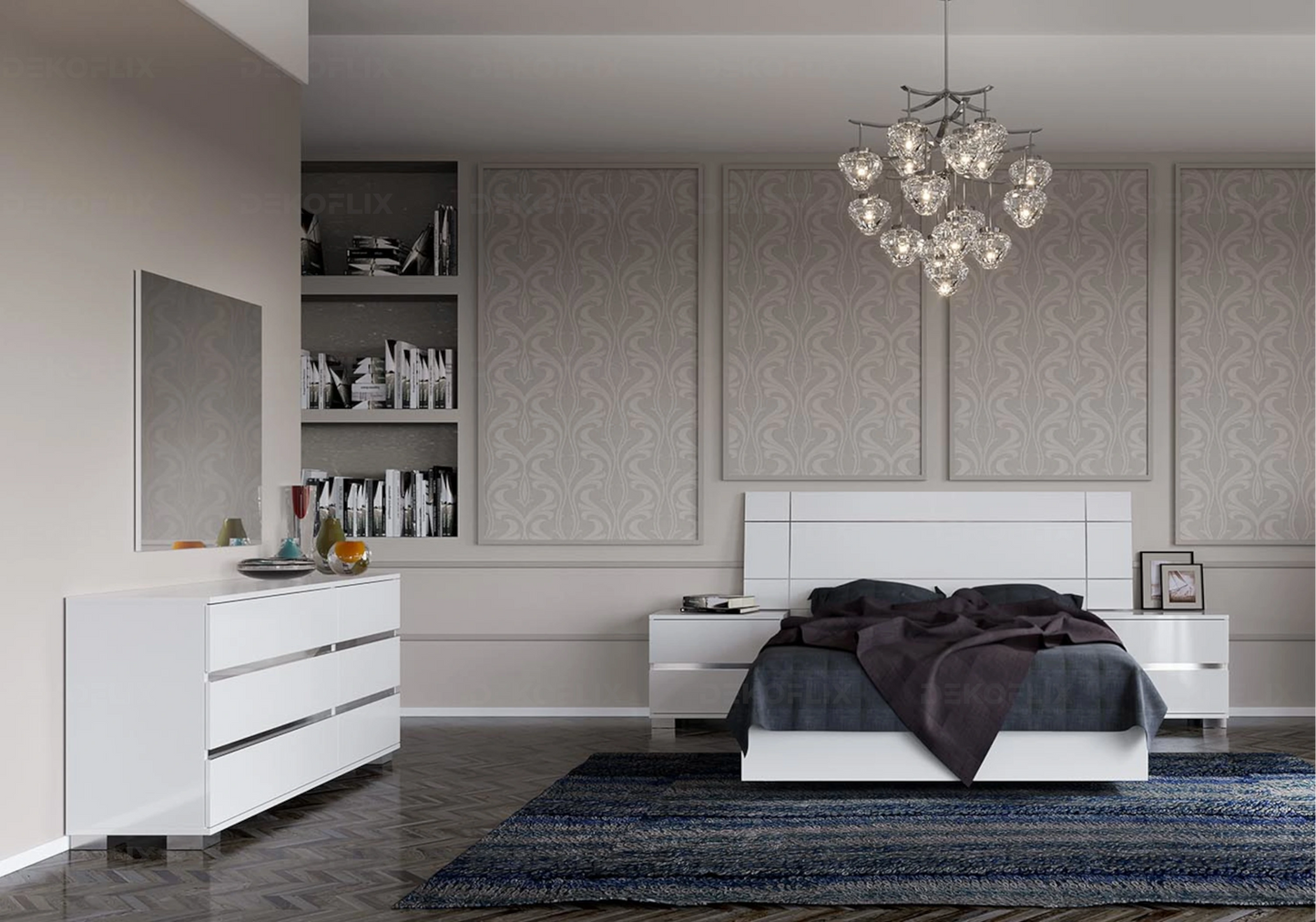 Lit Dream Blanc – Design blanc épuré et luxe pour votre chambre - DEKOFLIX
