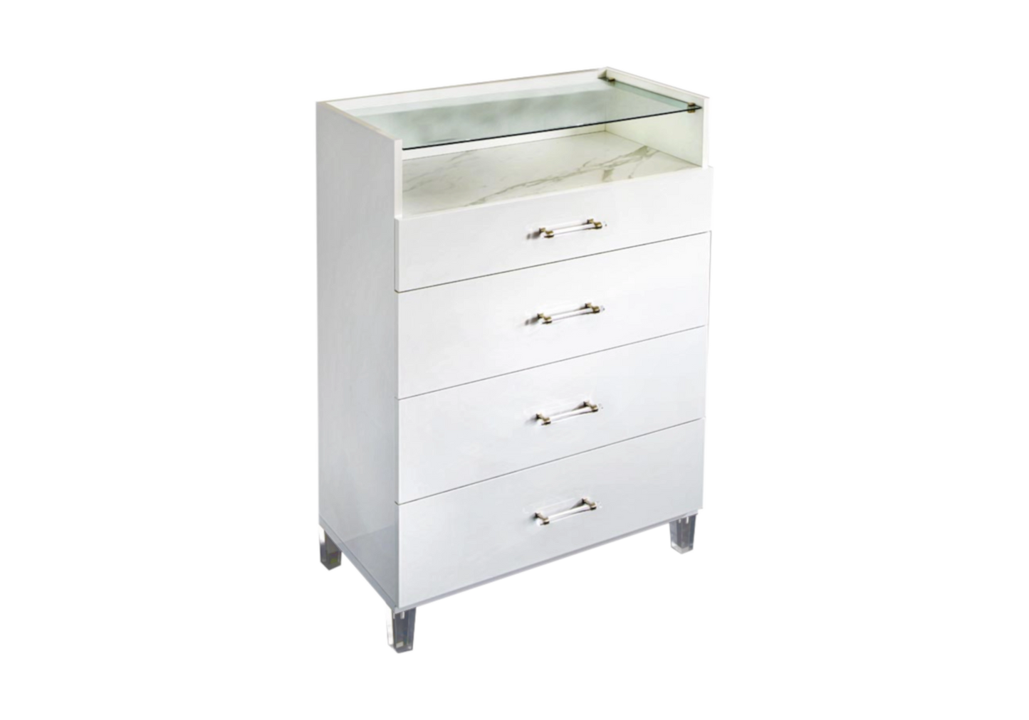 Chambre complète marbre blanc moderne – CRISTAL