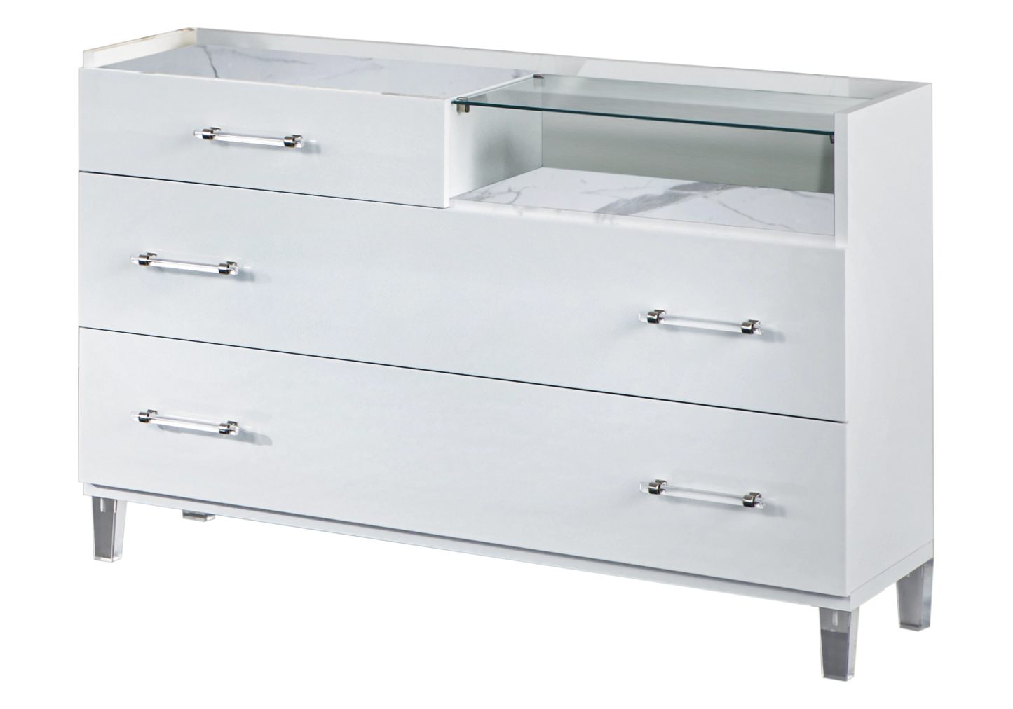 Chambre complète marbre blanc moderne – CRISTAL