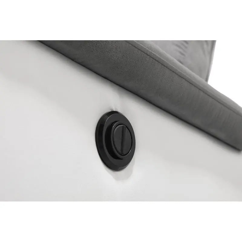 Canapé angle relax électrique blanc/gris OSCAR Made in Italy