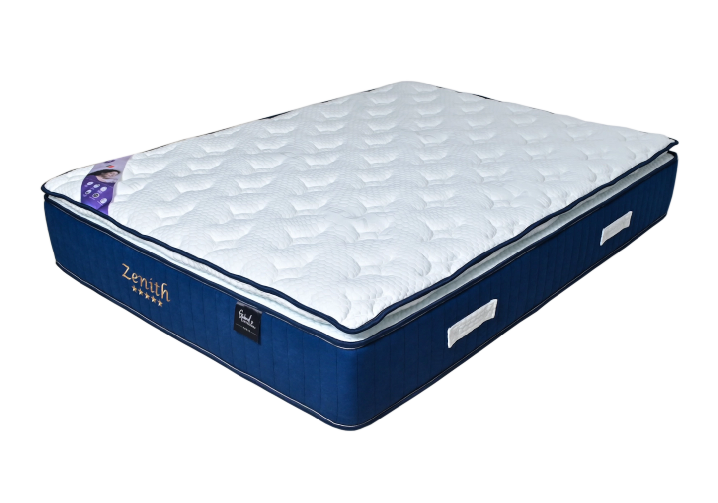 Matelas hybride ressorts surmatelas 32cm - ZENITH
