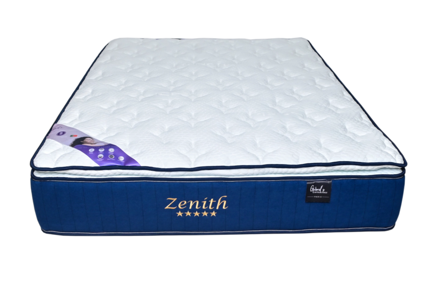 Matelas hybride ressorts surmatelas 32cm - ZENITH