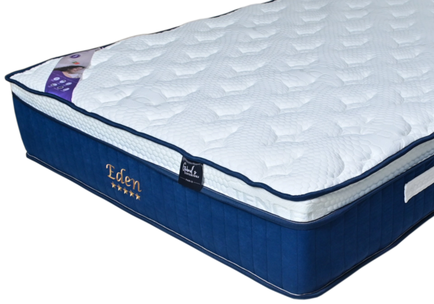 Matelas ressorts ensaches premium 32 cm - EDEN