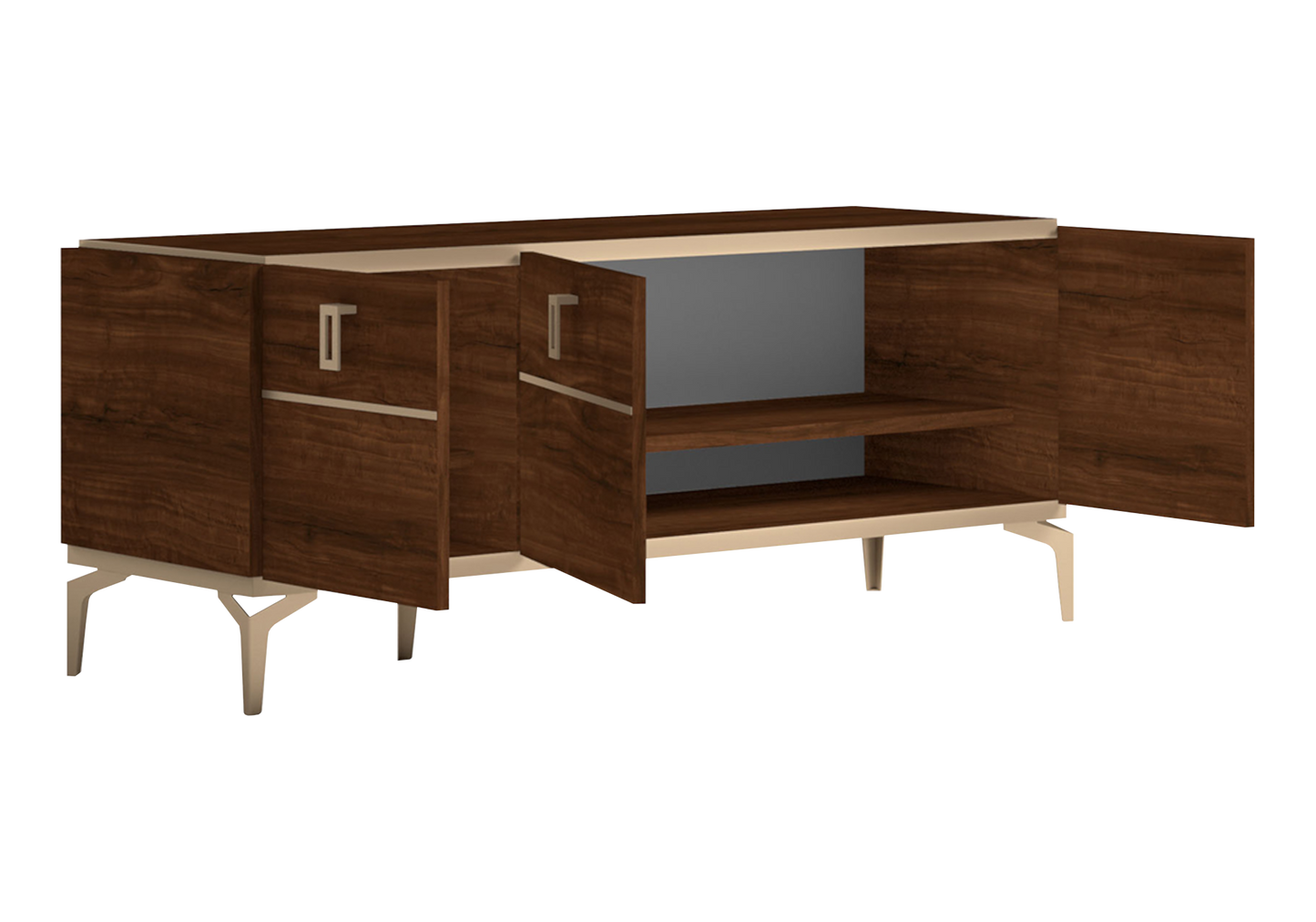 Meuble TV 140 noyer – Eva
