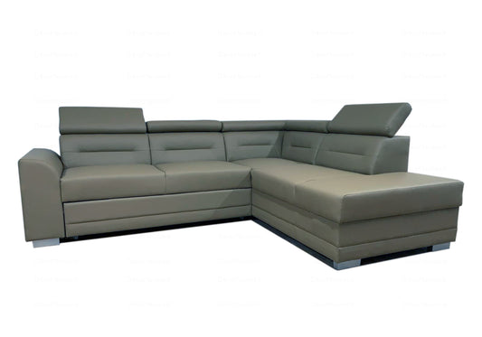 Canapé angle design gris TARA