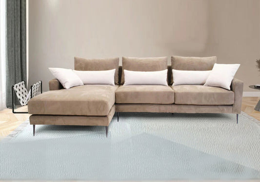 Canapé angle modulable beige NOOR