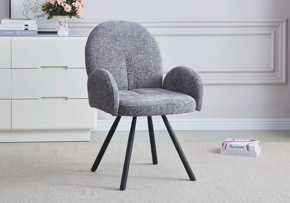 Chaises Velours Anthracite – Élégance Et Confort Salle À Manger
