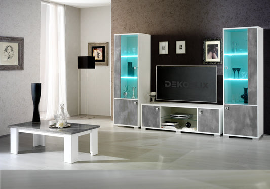 Console dorée en verre trempé GLORY