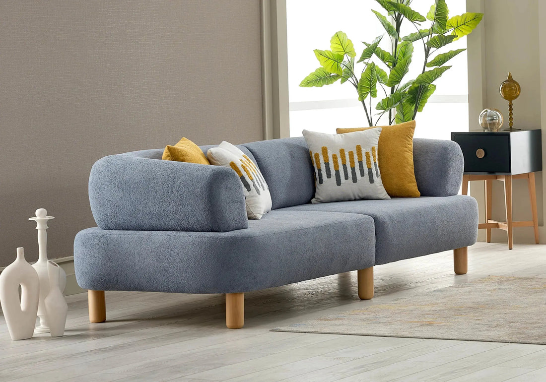  Réinventez le Salon : Marbre, Bouclé et LED pour un Luxe Modulable