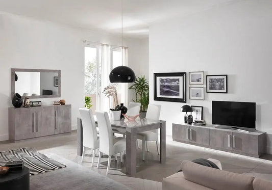 Table basse carrée verre blanc pied doré – NEO