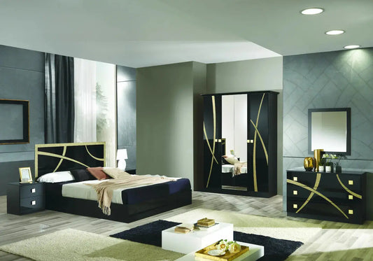 Meuble TV design ovale travertin bois noyer – TERRA