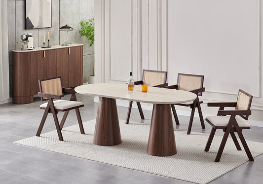 Table & Chaise Réinventées : Combinaisons Luxe-Éco pour une Salle à Manger Magnétique