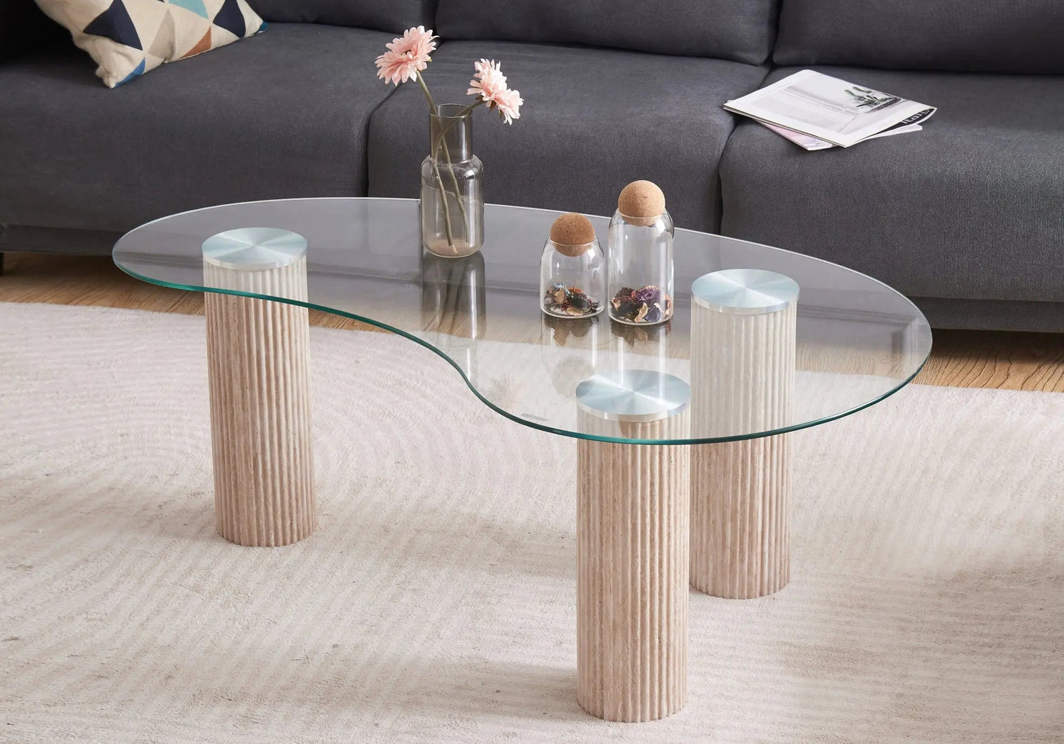 Table-basse-verre-Légèreté-et-transparence DEKOFLIX