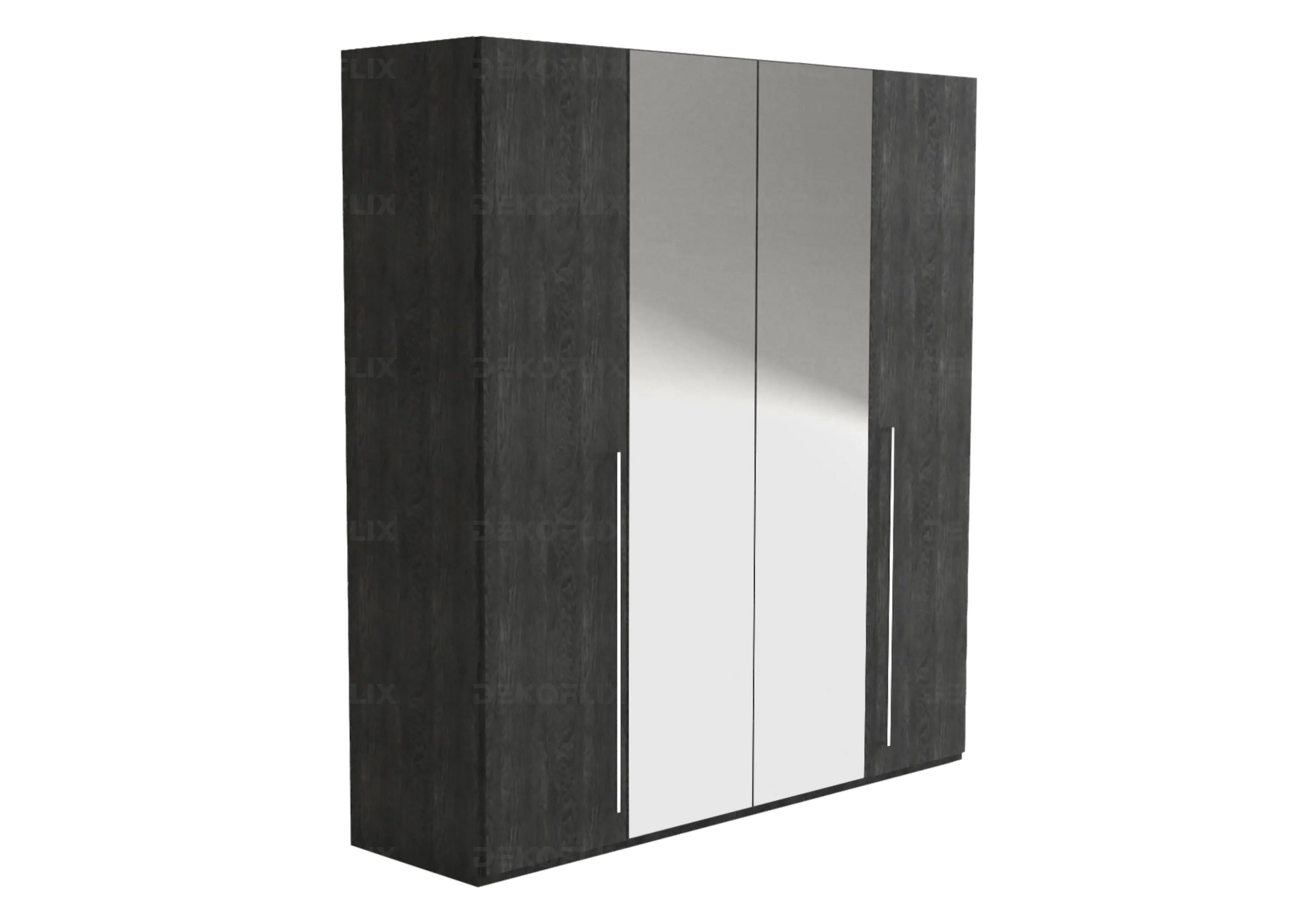 Armoire Sarah Modulable en Bois de Bouleau Gris Status