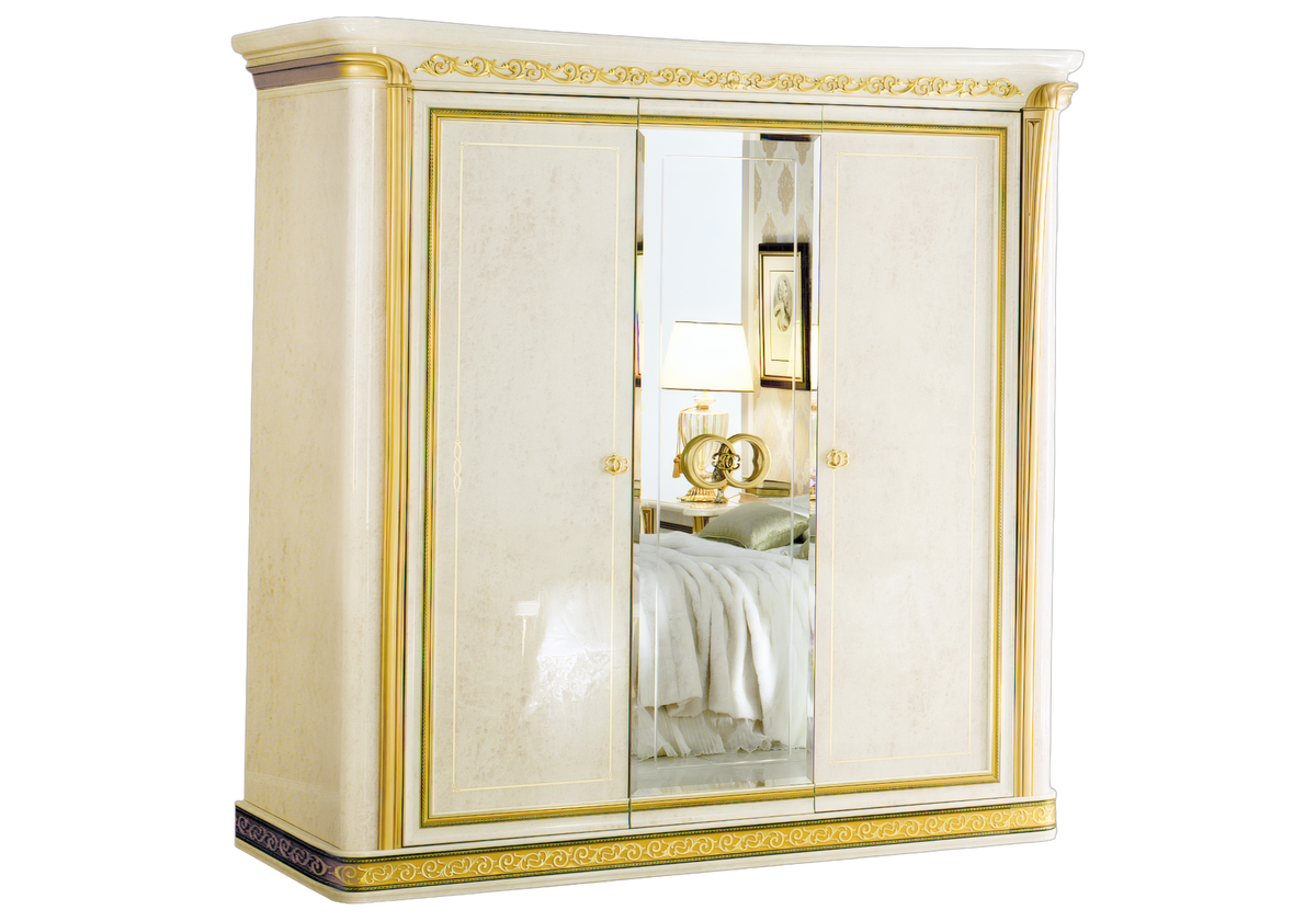 armoire-3-portes-miroir-effet-marbre-ivoire-or-melodia