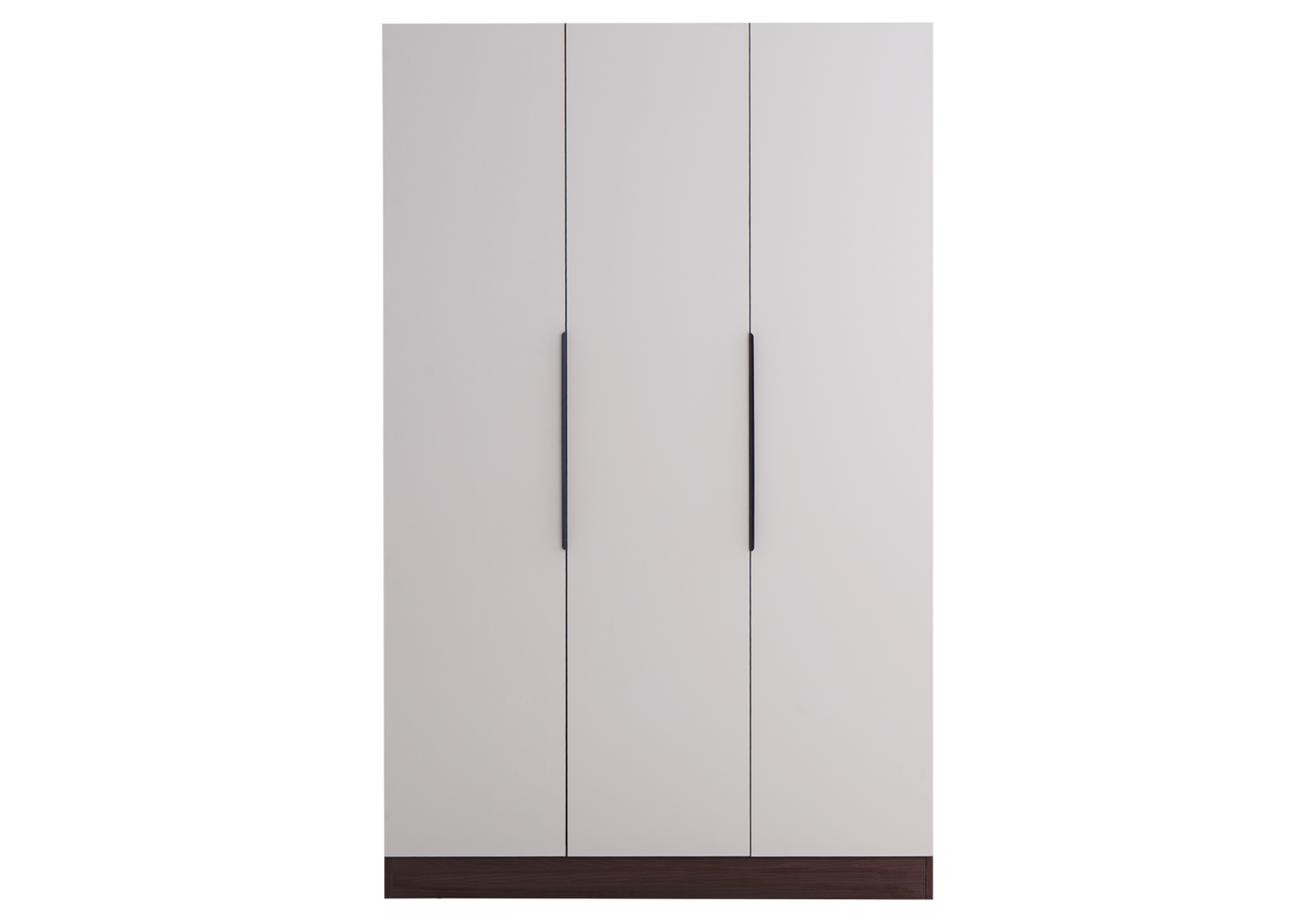 Armoire de rangement 3 portes beige et noyer - Axel