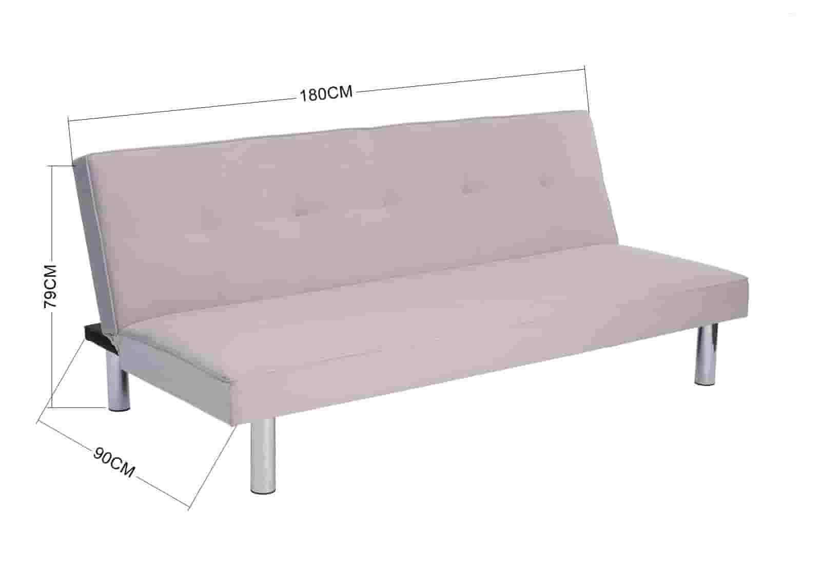 Banc convertible gris chromé ANTHA - DEKOFLIX