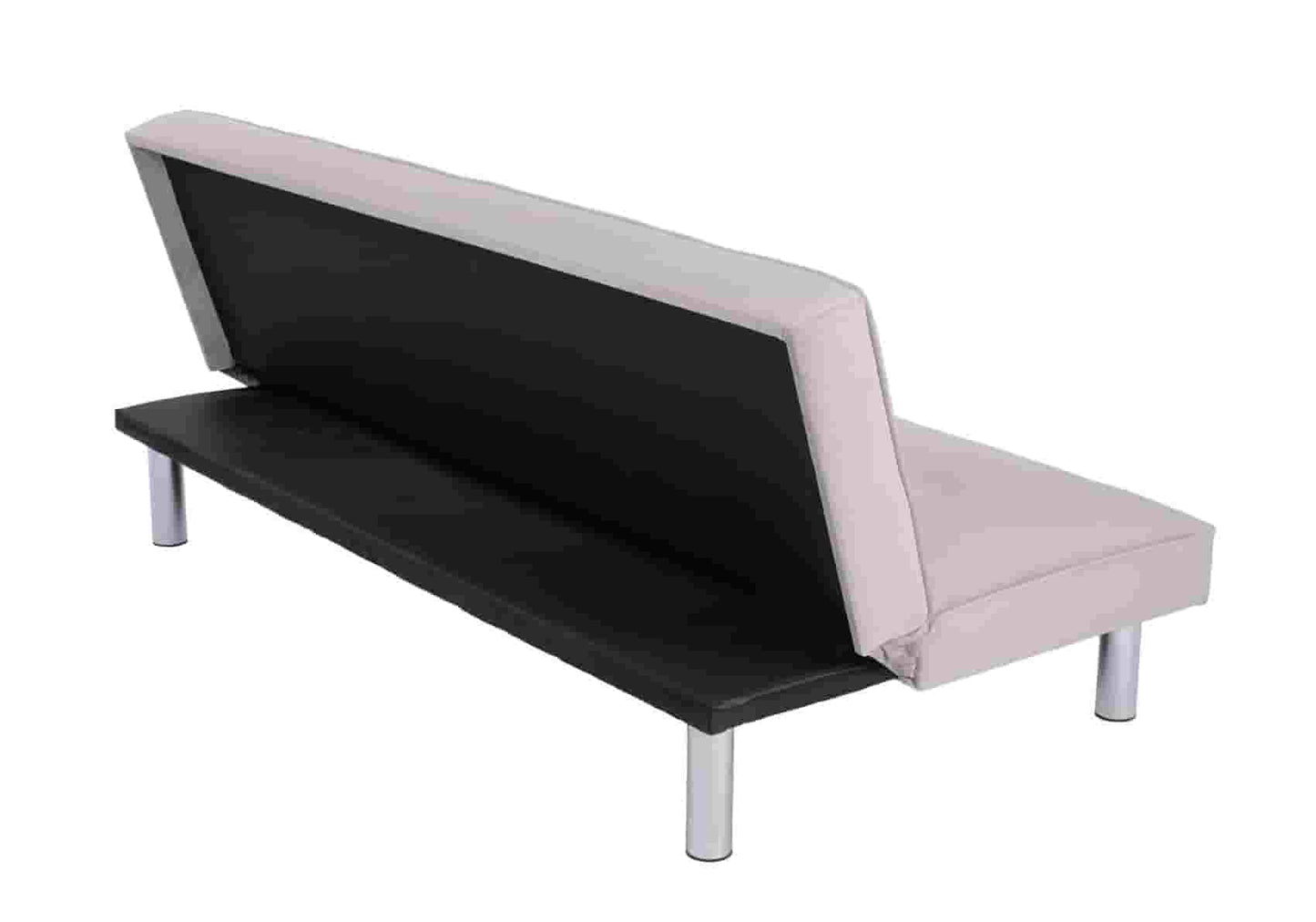 Banc convertible gris chromé ANTHA - DEKOFLIX