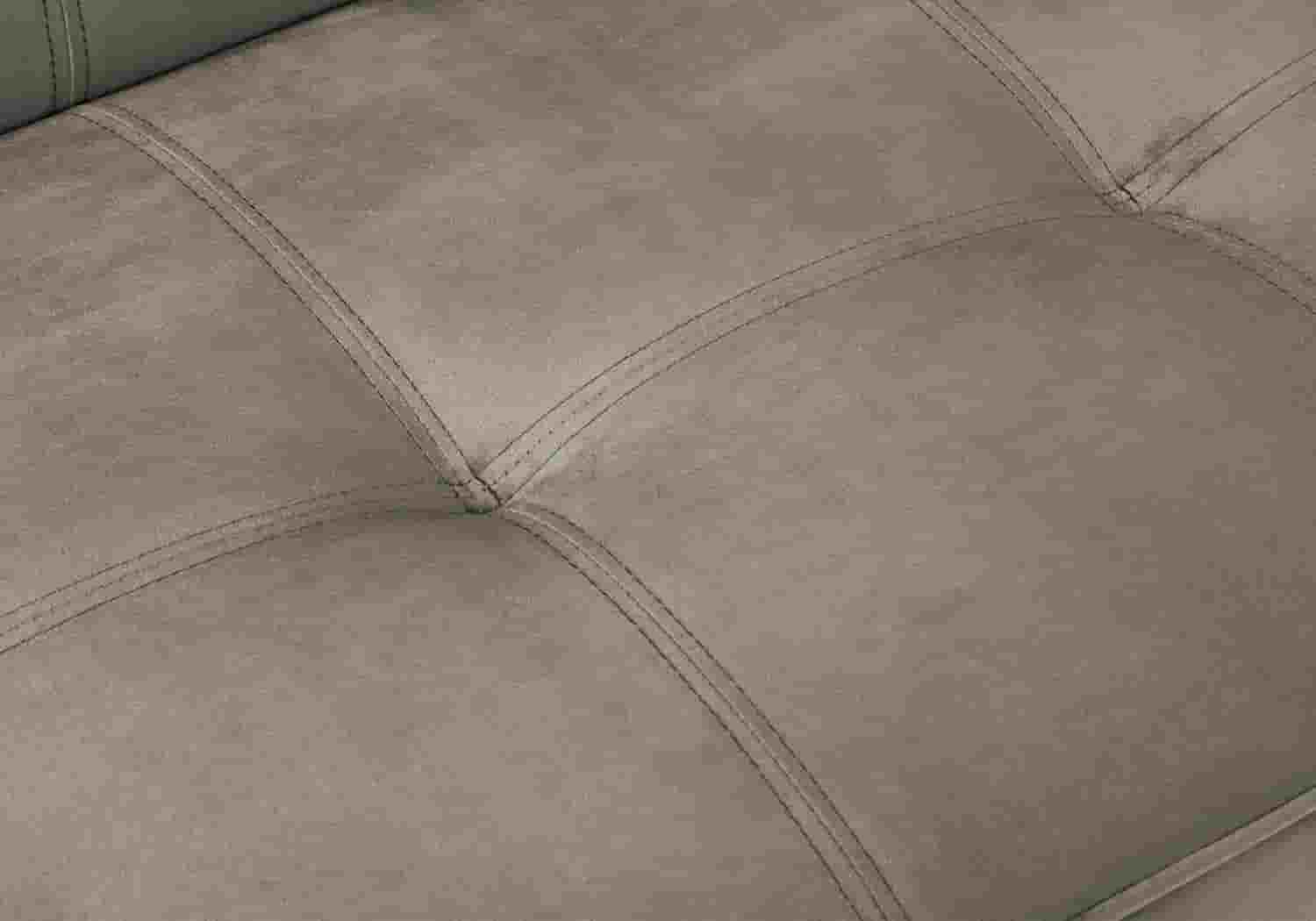 Banc convertible taupe chromé ANTHA - DEKOFLIX