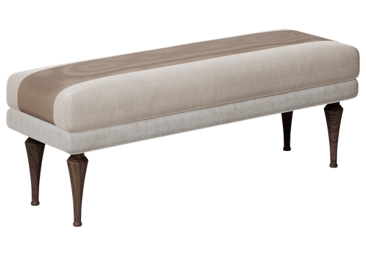 Banc de lit capitonné velours - Romantica