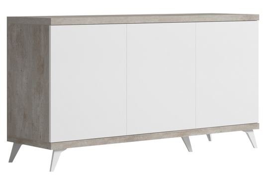Buffet blanc laqué effet béton – Treviso