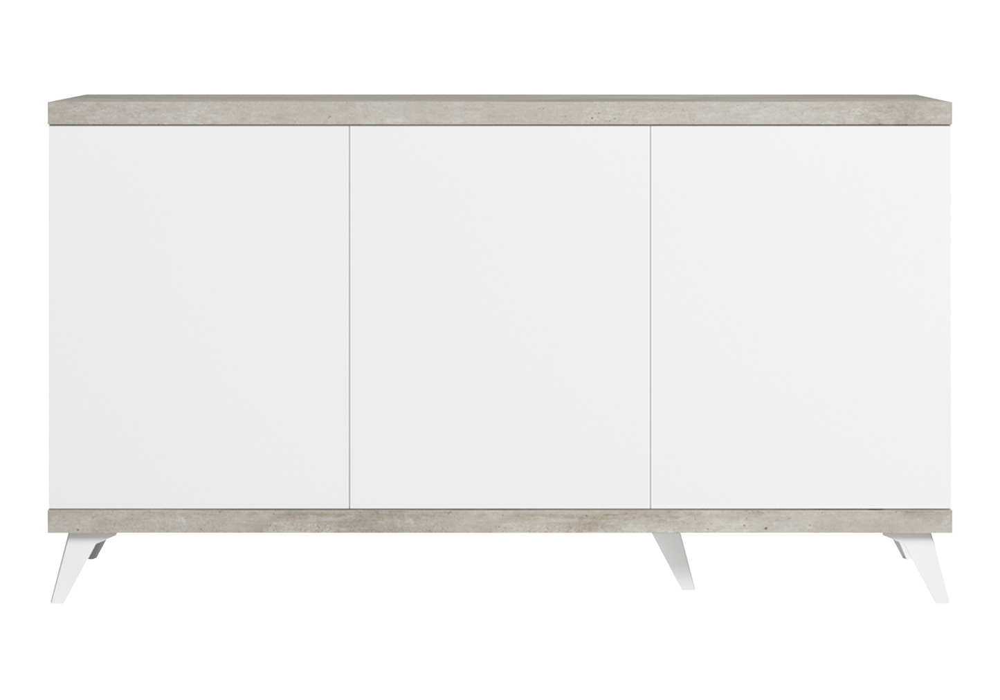 Buffet blanc laqué effet béton – Treviso