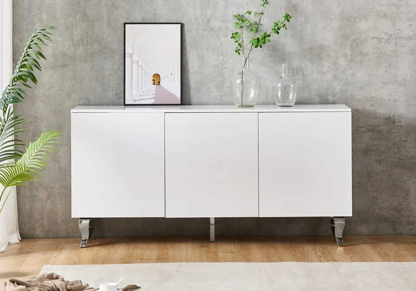 Buffet blanc laqué design AXEL - DEKOFLIX