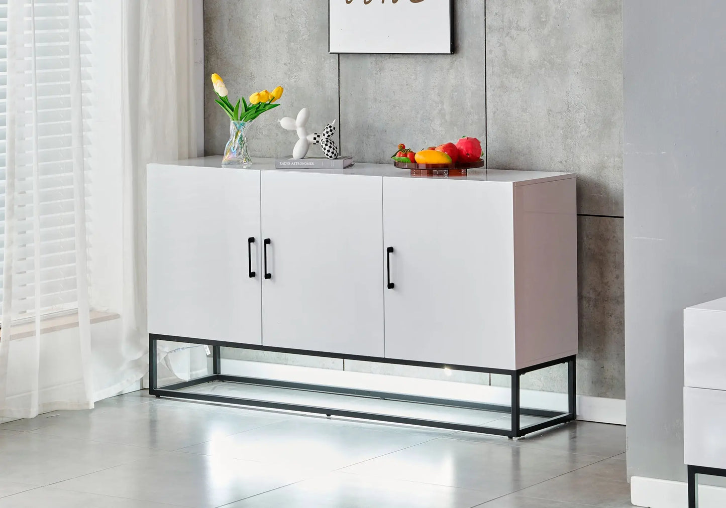 Buffet design laqué blanc LINE New Design