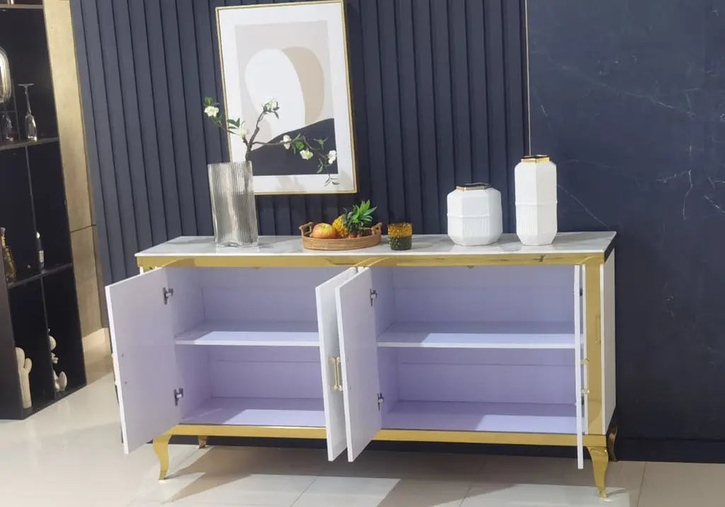 Buffet doré marbre beige MANON New Design