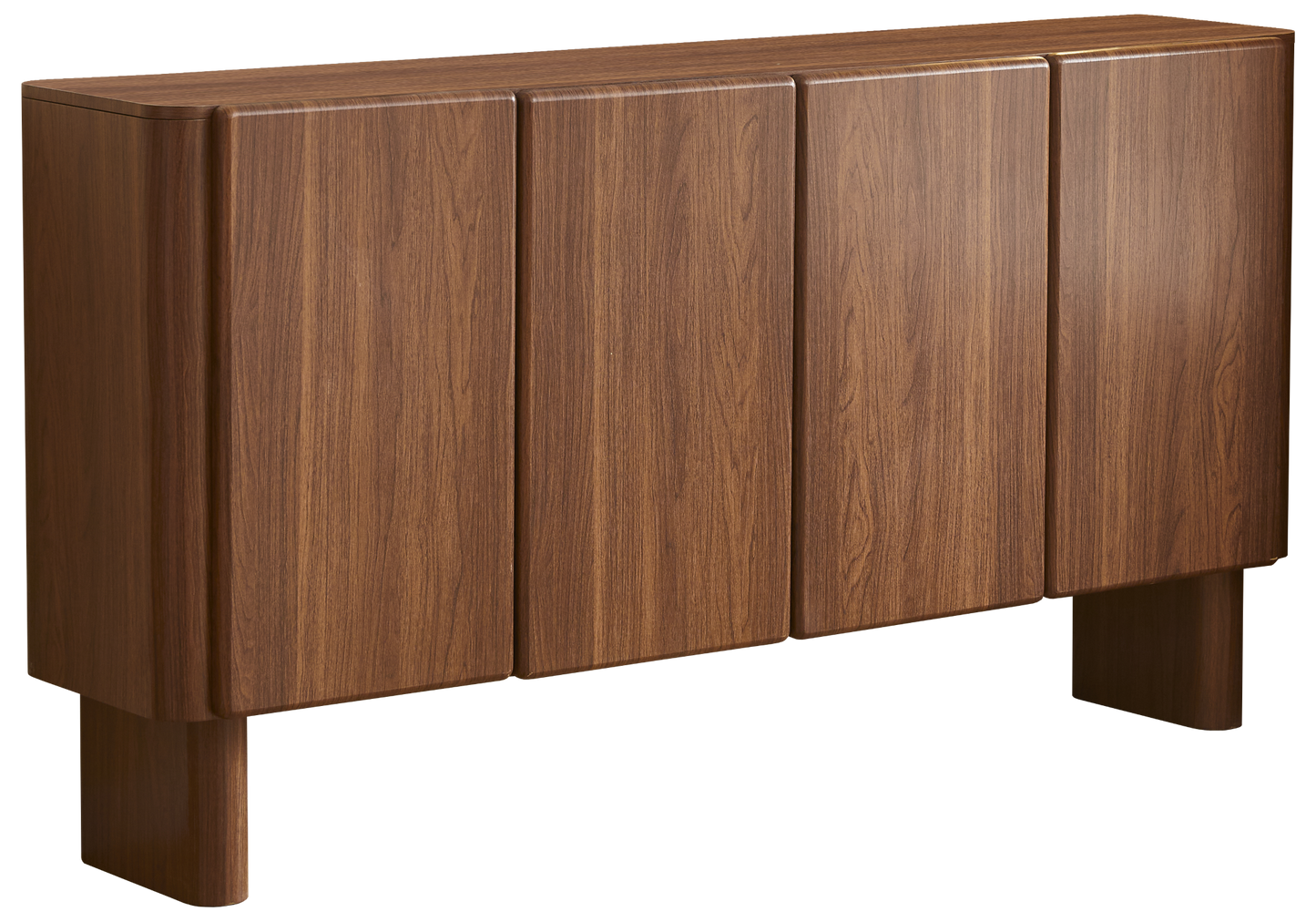 Buffet 4 portes noyer Japandi – Oris