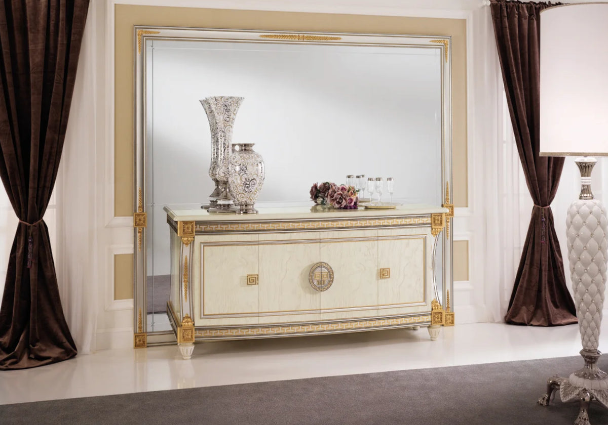 buffet-enfilade-4-portes-blanc-laque-ornements-dores-liberty
