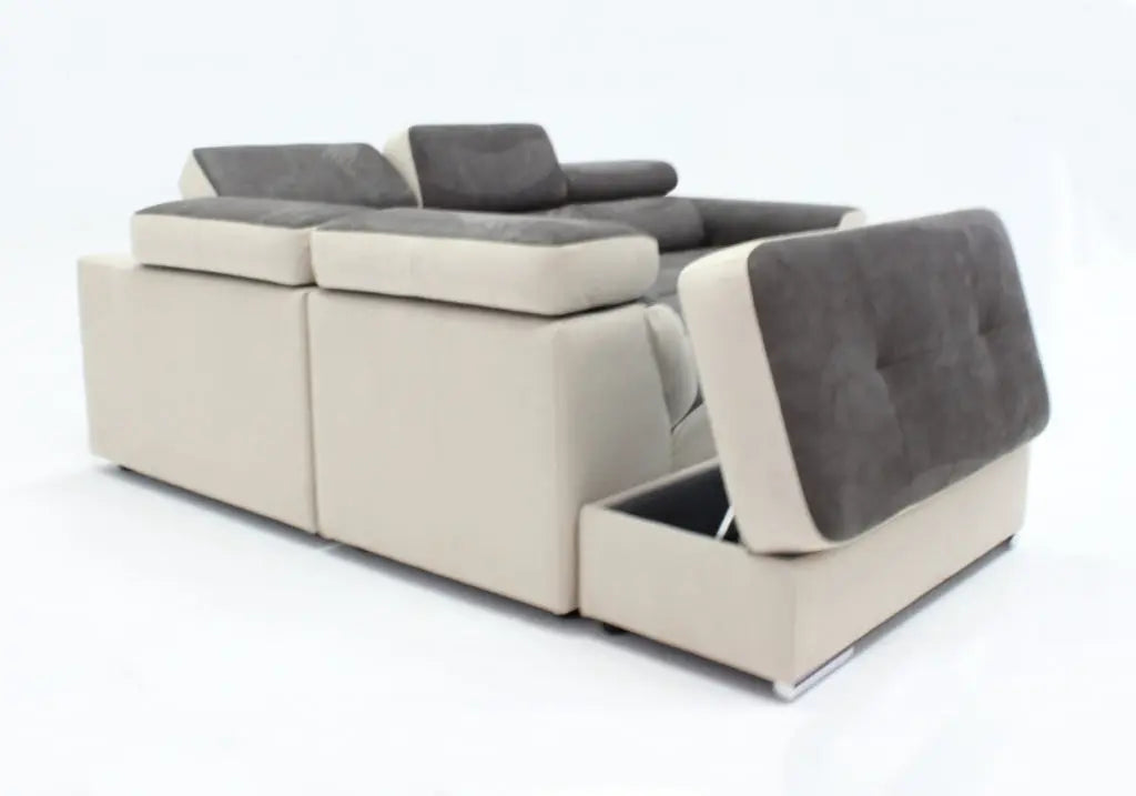 Canapé angle modulable beige gris CONFO Made in Italy