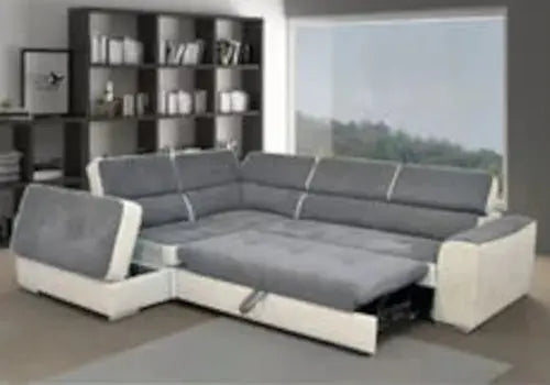 Canapé angle modulable beige gris CONFO Made in Italy