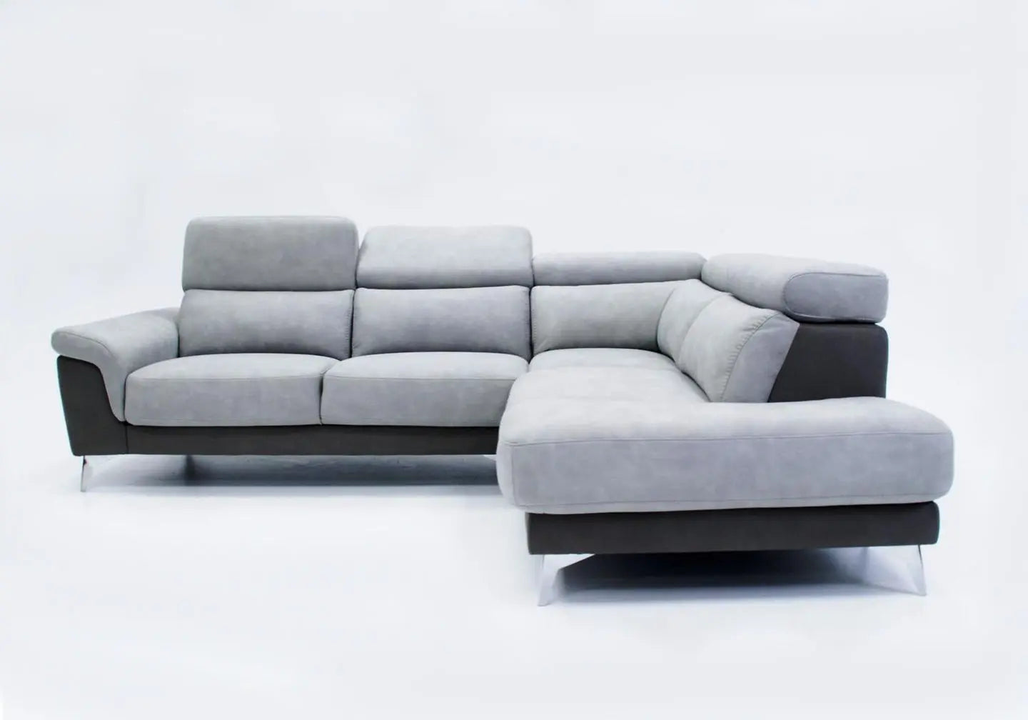 Canapé angle modulable relax gris FELIA Made in Italy